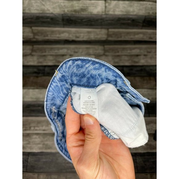 American Eagle Distressed Light Wash Jean Skirt - Picture 5 of 6